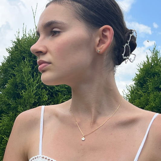 Perleťový set Fleur na modelke